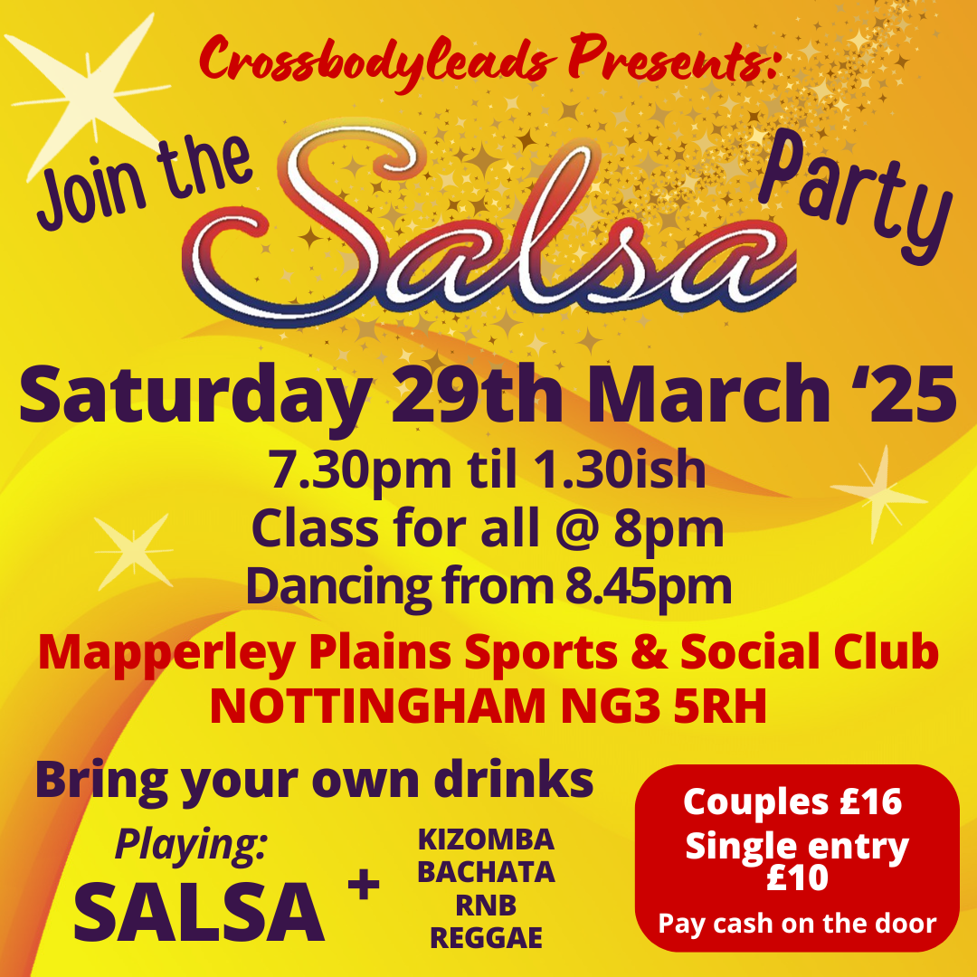 Cross Body Leads - salsa-led wellbeing, events and social connection