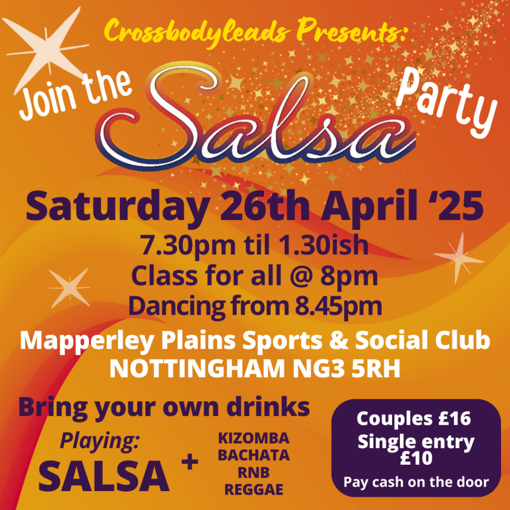 Cross Body Leads - salsa-led wellbeing, events and social connection