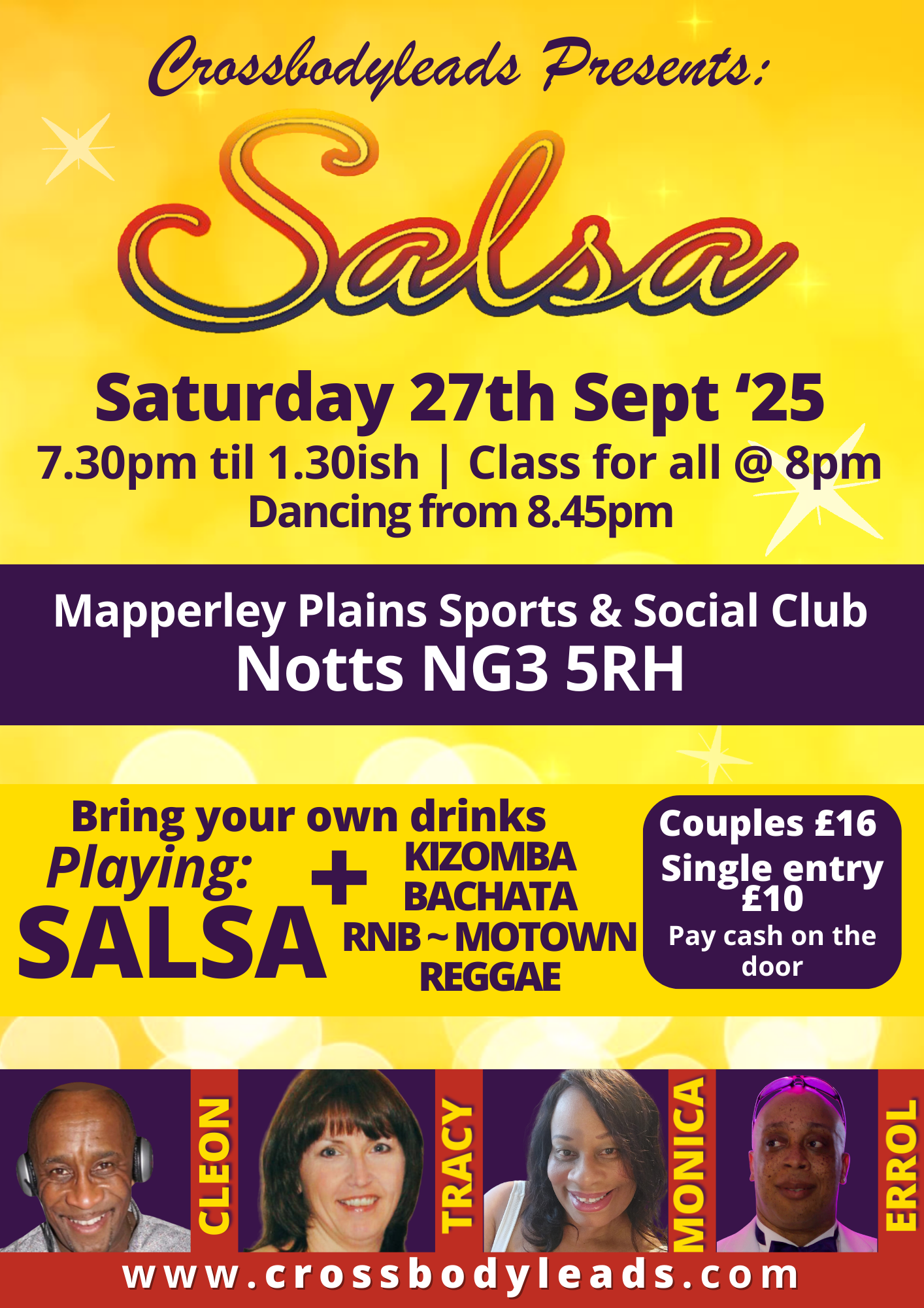Salsa Party - Saturday 27th Sept '25 7.30pm