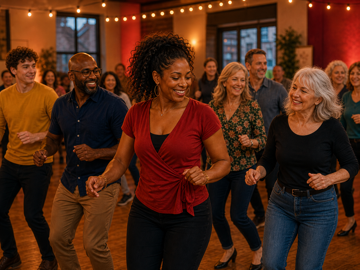 Salsa-led wellbeing and community event activity in Ashbourne