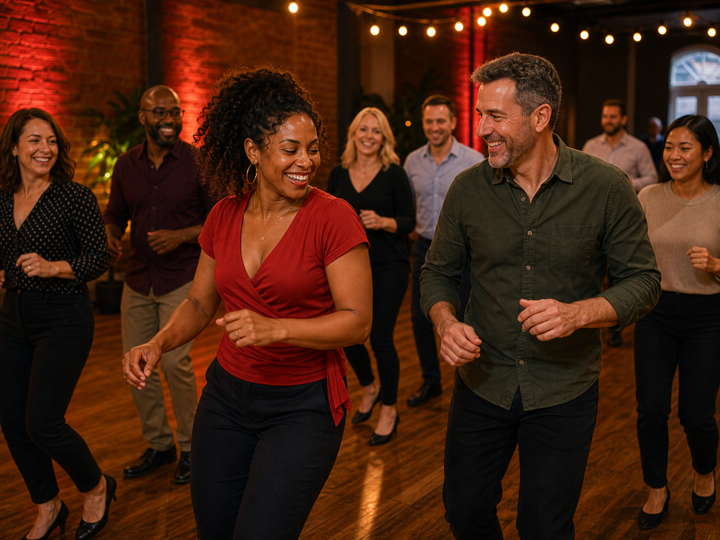 Salsa-led wellbeing and community event activity in Heanor