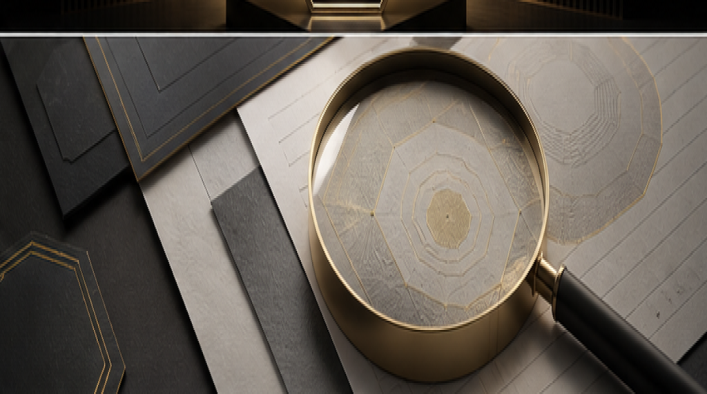 Premium research documents and magnifier image for brand protection insights.